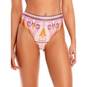 Agua Bendita Penelope Leva Reversible Bikini Swim Bottom Size XL Pink Purple